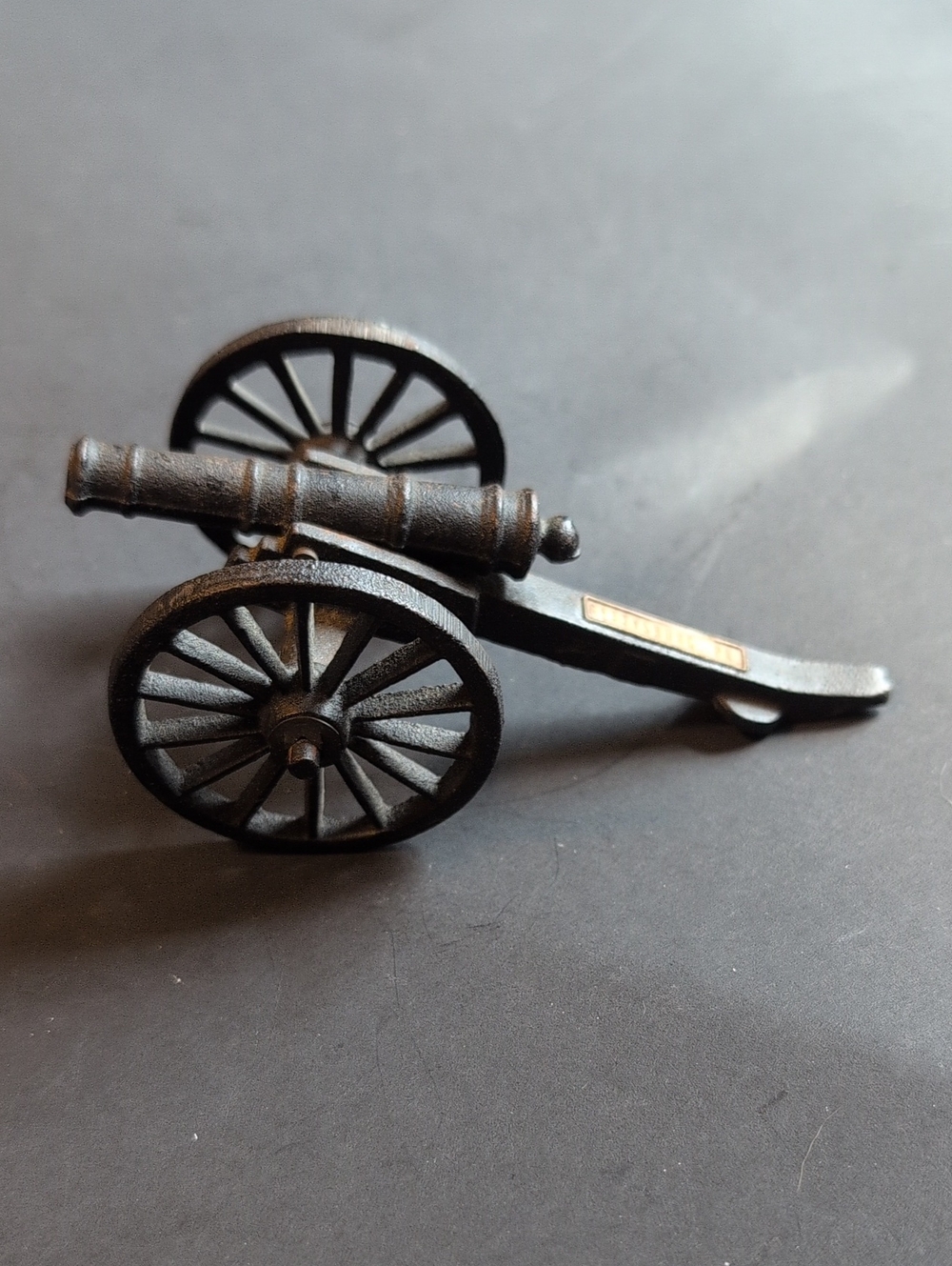 Vintage Metal Miniature Cannon